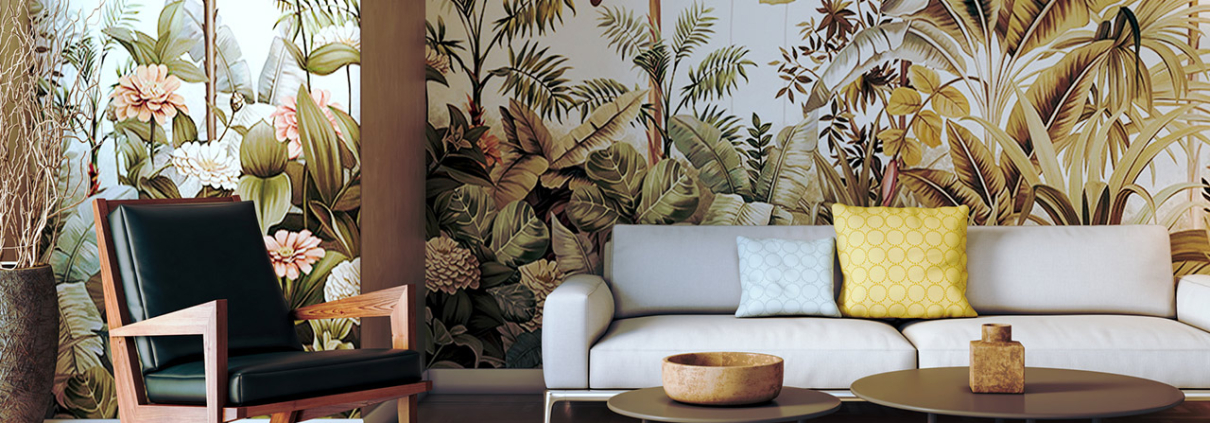 Large luxury modern bright interiors Living room mockup illustration 3D rendering image stock photo